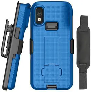 Blue Hard Case + Hand Strap + Belt Clip Holster for Zebra TC501 Scanner Blue Hard Case + Hand Strap + Belt Clip Holster for Zebra TC501 Scanner