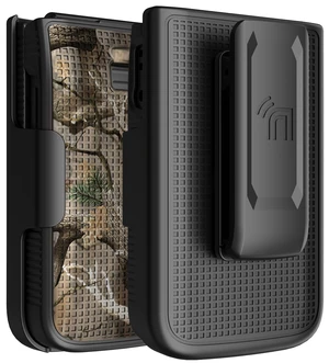 Hard Case and Belt Clip Holster Combo for Jitterbug Flip 3 Phone - Camouflage Hard Case and Belt Clip Holster Combo for Jitterbug Flip 3 Phone - Camouflage