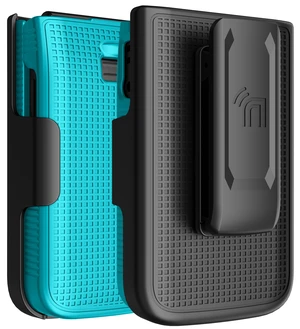 Hard Case and Belt Clip Holster Combo for Jitterbug Flip 3 Phone - Teal Mint Hard Case and Belt Clip Holster Combo for Jitterbug Flip 3 Phone - Teal Mint