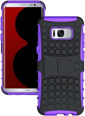 PURPLE GRENADE GRIP SKIN HARD CASE COVER STAND FOR SAMSUNG GALAXY S8 PLUS, S8+