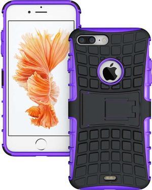 PURPLE GRENADE GRIP RUGGED SKIN HARD CASE COVER STAND FOR APPLE iPHONE 7/8 PLUS