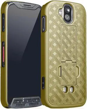 Champagne Gold Kickstand Case Hard Cover for Kyocera Duraforce Pro E6810/E6820