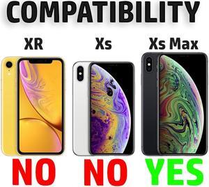 Black Kickstand Case Cover + Belt Clip Holster for Apple iPhone Xs Max 6.5"