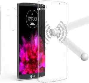 TRI-MAX CLEAR SCREEN GUARD PROTECTOR SKIN TPU CASE SLIM COVER FOR LG V10 PHONE