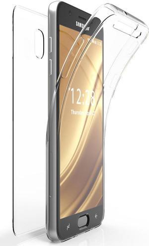 Clear Screen Guard Full Body TPU Wrap Case Cover for Samsung Galaxy J7 V 2018