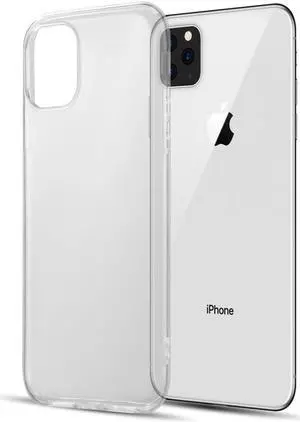 Transparent Clear Flex Gel TPU Skin Case Slim Cover for Apple iPhone 11 Pro Max