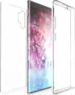 Tri-Max Clear Screen Guard TPU Full Body Wrap Case Cover for Galaxy Note 10 Plus