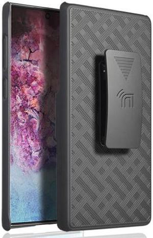 Black Case Kickstand Cover + Belt Clip Holster Holder for Samsung Galaxy Note 10