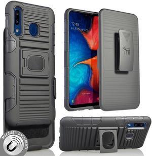 Nakedcellphone Black Hard Case Cover and Belt Clip Holster Combo for Samsung Galaxy Z Flip 3 5G
