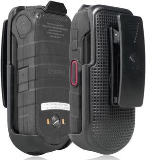 Black Belt Clip Holster Case Stand for Kyocera DuraXV LTE (Only E4610 E4710)