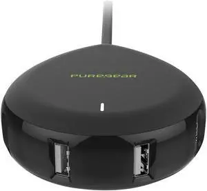 PureGear 4-Port USB Rapid Charging Station, Universal for iPhone, iPad, Macbook