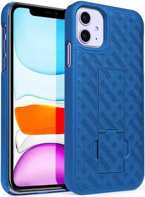 Cobalt Blue Slim Case Hard Shell Cover with Kickstand for Apple iPhone 11