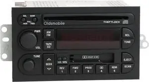 Oldsmobile 1996-2000 Achieva Bravada Cutlass Radio AM FM CD Cassette - 16213343