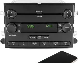 2006-09 Ford Fusion Mercury Milan AM FM 6 CD Radio with Bluetooth 6E5T-18C815-AL