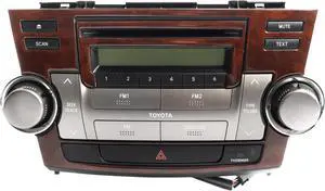 2008-10 Toyota Highlander AMFM Radio Single CD Player Part 8612048E40 Face 51850