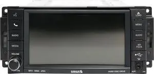 2011-12 Chrysler Jeep Dodge OEM AMFM XM CD DVD Player Radio P05091184AC Face RHB