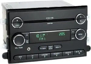 06-09 Mercury Milan Ford Fusion Radio AM FM 6 Disc CD w Aux Input 9E51-18C815-AA