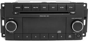 Jeep Grand Cherokee Dodge 2010 AM FM MP3 Radio CD Player w Aux - P05091111AC RES