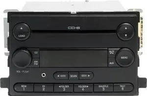 2004-05 Ford Freestar AM FM Radio w Aux Upgrade 6 Disc CD Player 3F2T-18C815-BJ