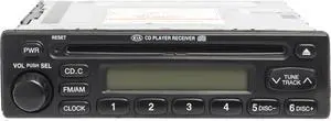 2000-2001 Kia Sephia Spectra AM FM Radio Single Disc CD Player Model 1K2AA66860A