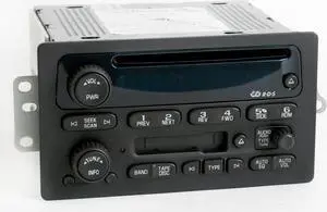 2005-09 Chevrolet Silverado 1500 AM FM Radio Cassette Single CD Player 15849619