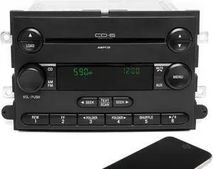 2007 Ford F-150 Lincoln LT AM FM 6 CD Radio w Bluetooth Upgrade 7L3T-18C815-MA