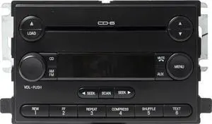 2005 Ford Freestar AMFM Radio Receiver 6 Disc CD Player Part Number 5F2T18C815AA