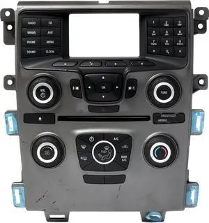 2013 Ford Edge Radio Temperature Control Panel Part Number DT4T-18A802-AA