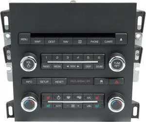 2010 Lincoln MKZ AM FM Radio mp3 CD Navi XM Ready w Temp Controls 9H6T-19C156-DB