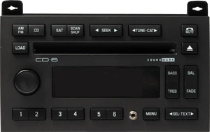 2008-11 Lincoln Town Car Radio AM FM 6 Disc CD Player w Aux Input 8W1T-18C815-CB