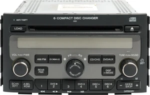 2006-2008 Honda Pilot AM FM Radio XM 6 Disc CD Player 39100-S9V-A800 OPT 1PV1 2006-2008 Honda Pilot AM FM Radio XM 6 Disc CD Player 39100-S9V-A800 OPT 1PV1