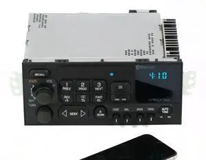 1995-2005 GMC Chevy Car S10 AM FM Radio w Bluetooth Upgrade w Cassette Controls