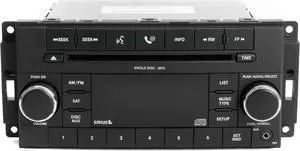2011-2012 Chrysler Dodge Jeep AM FM CD Satellite Radio With Aux P68021161AE RES 2011-2012 Chrysler Dodge Jeep AM FM CD Satellite Radio With Aux P68021161AE RES