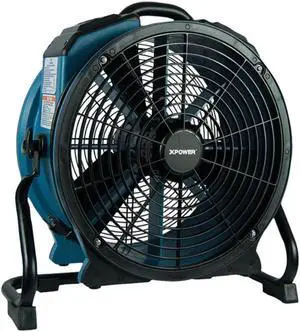 XPOWER X-47ATR X-47ATR 3,600 CFM Variable-Speed Sealed Motor Industrial Axial Air Mover/Dryer/Blower Fan with Timer an