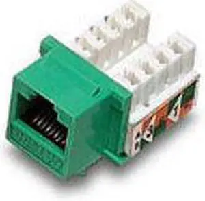 BattleBorn GC-KEY45L-90GRN - Cat5 / 5e Tool Less Keystone Jack (Green)