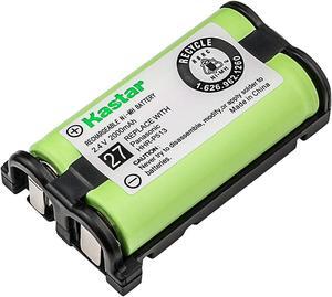 Kastar Cordless Phone Battery Type 27 2.4V Ni-MH 2000mAh Replacement for Panasonic HHR-P513 HHR-P513A HHR-P513A1B HRR-P513A1B and Panasonic KX-TG2258 KX-TG2235 KX-TG2238 KX-TG2248 KX-TG2249