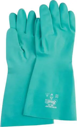 SHOWA 737-10 15" Chemical Resistant Gloves, Nitrile, XL, 1 PR SHOWA 737-10 15" Chemical Resistant Gloves, Nitrile, XL, 1 PR