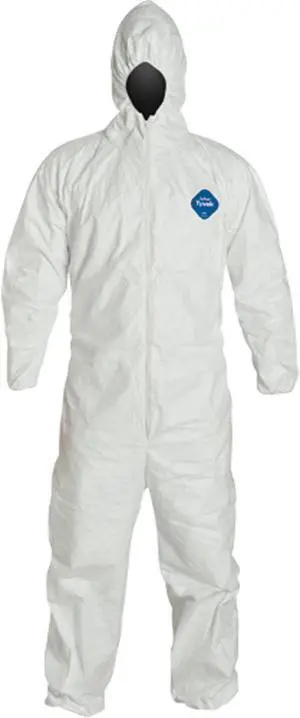 DuPont - TY127S-L - Dupont Tyvek Coverall Zip Ft Hd Elas Wrist & An, Ea