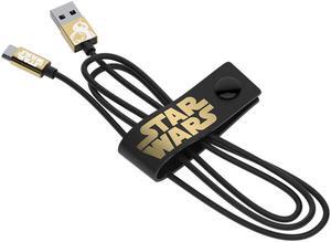 Star Wars TLJ BB-8 Gold Micro USB Cable 120cm - Limited Edition