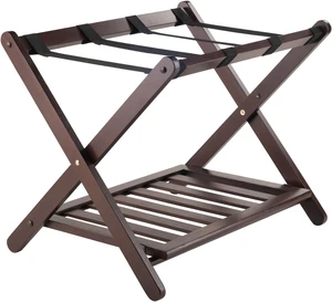 Remy Luggage Rack, Shelf, Cappuccino Remy Luggage Rack, Shelf, Cappuccino