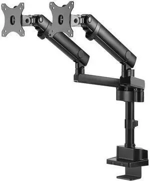 V7 DMPRO2DTA-3N Desk Mount for Monitor - 32" Screen Support - Matte Black