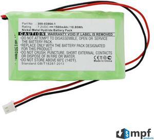 1500mAh 300-03864-1, LKP500-4B Replacement Battery Compatible with Honeywell L3000 LYNX PLUS, L5000 LYNX Touch, L5100 LYNX Touch, L5200 LYNX Touch, L7000 LYNX Touch Security Alarm Systems