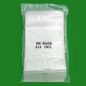 100 CLEAR Reclosable Zipper Bag (6'' x 9'') - 2 Mil Thick, by Amamax