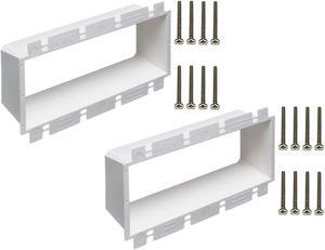 iMBAPrice BE4-2 (4-Gang) Electrical Power Outlet Box Extender, White (Made in USA)