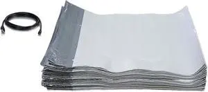 iMBAPrice 6x9" White Poly Mailers Envelopes (Total 400 Shipping Bags) + free USB Cable (Value Pack)