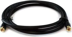 iMBAPrice RG6 Coaxial Nail-in Cable Clips 10-Bags (Total 1000 Pieces) Cable Management - Black