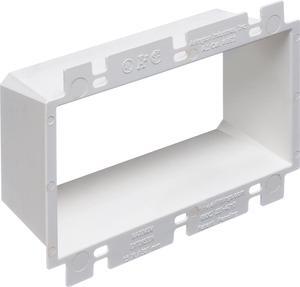 iMBAPrice BE3-1 (3-Gang) Electrical Power Outlet Box Extender, White (Made in USA)