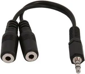 iMBAPrice 6" Stereo Headphone Splitter - 3.5 mm Male to 2x 3.5mm Female Cable