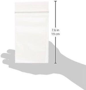 PREMIUM High Quality 2X, 1000 CLEAR Reclosable Zipper Bags 2'' x 3'' - 2 mil thick (50mm x 75mm)