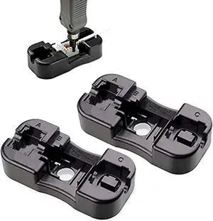 iMBAPrice Keystone Jack Punch Down Stand Holder for Cat5E/Cat6 and RJ11/RJ12 Keystone Jacks (Pack of 2)